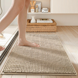 Bathroom Floor Mat, Water-Absorbent Carpet for Bathroom Entrance, Household Toilet Non-Slip Mat, Hotel Floor Towel, Restroom Mat