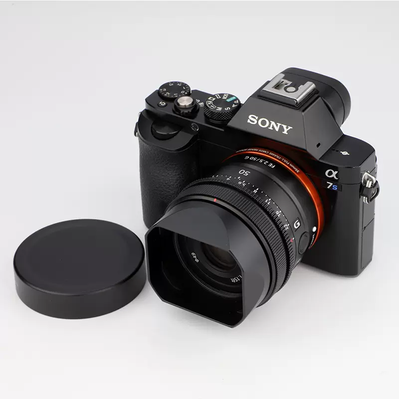 號歌適用於索尼FE 50mm F2.5 G 鏡頭方形金屬遮光罩FE2.5/50G-Taobao