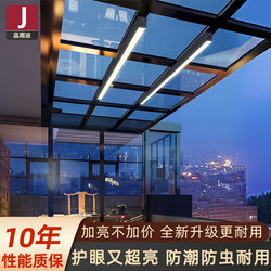 Special Lamp for Glass Sunrooms, Long Strip-Shaped Ultra-Thin Balcony Ceiling Lamp, Courtyard Eaves Lamp, Ultra-Bright Canopy Lighting