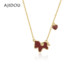 AJIDOU Ajidou necklace women's zodiac sign will make money soon pendant red love clavicle chain light luxury sweater chain