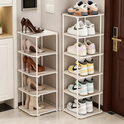 Simple Multi-Layer Shoe Rack, Space-Saving 2026 New Model Shoe Cabinet, Small Corner Shoe Box for Home Entryway Storage