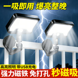 2026 New Model Solar Outdoor Garden Light for Home Balcony Lighting, Magnetic Wall Light with Human Body Sensor, Waterproof Street Light