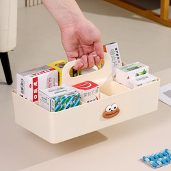 Household Medicine Storage Box, Large-Capacity Family Medicine Box, First-Aid Medicine Portable Classification Medicine Box, Small Medicine Box