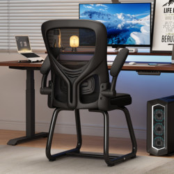 Bow-Shaped Computer Chair for Home Use, Comfortable for Long Sitting, Backrest Office Chair, Student Desk Chair, Bedroom Ergonomic Chair