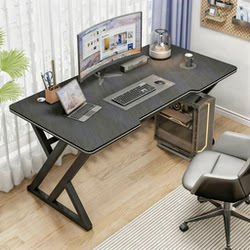 Computer Desk for Bedroom, Home Desktop Gaming E-Sports Table, Carbon Fiber Long Table, Workbench, Student Study Desk
