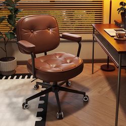 Computer Chair for Home Use, Comfortable Office Chair, Bedroom Study Desk Stool, Dormitory Chair with Backrest, Alefye Chair