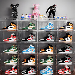 20-Pack Aj Shoe Box Storage Box Sneaker Anti-Oxidation Shoe Cabinet Transparent Shoe Wall Space-Saving Trendy Plastic