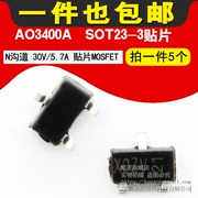 AO3400A N kênh 30V/5.7A SMD MOSFET lụa màn hình X0 SOT23-3 chip (5 cái)