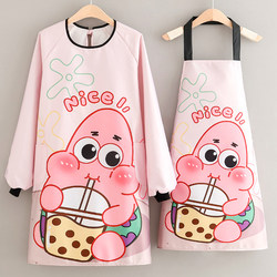 Waterproof Apron with Long Sleeves for Kitchen Use, Oil-Proof Cooking Apron, 2024 New Model, Catering Workwear for Women