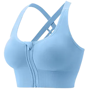 Sport Bra Women Zip Front Yoga Bra Push Up Shockproof Sports Bra Running  bra 运动内衣