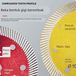 Angle Grinder Vitrified Tile Diamond Tile Cutting Disc Ceramic Dry Cutting Saw Blade Ultra-Thin Corrugated