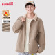 Baleno corduroy jacket men's winter plus velvet thickened warm jacket retro bar collar wind lapel top A