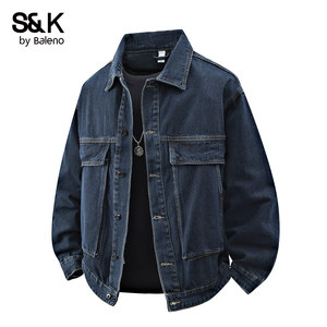 
Baleno SK Autumn 2025 New Men's Casual Denim Jacket Men's Jacket Spring and Autumn Loose Top Men's MS