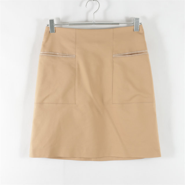 New Japanese style commuting versatile rear invisible zipper high waist slim short skirt for women solid color fashionable hip-covered skirt