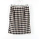 New Japanese style commuting versatile rear invisible zipper high waist slim short skirt for women plaid fashion straight skirt