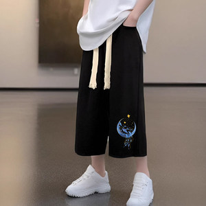 7 -point shorts in men's summer pants men's thin loose junior high school students in leisure sports
