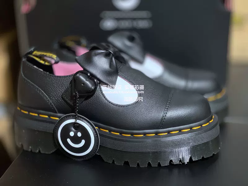 限定联名款/现货马丁Dr.Martens X LAZY OAF 厚底玛丽珍低帮鞋-Taobao