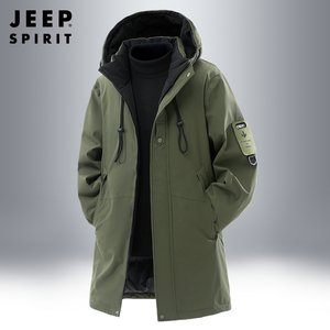 
Jeep mid-length cotton coat for men in winter 2025 new cotton coat to keep warm and relieve the cold cotton coat thickened windbreaker jacket