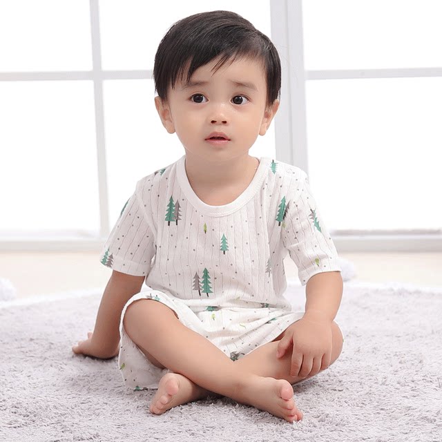 Children's short-sleeved suit 1 summer boy children's clothing baby ...