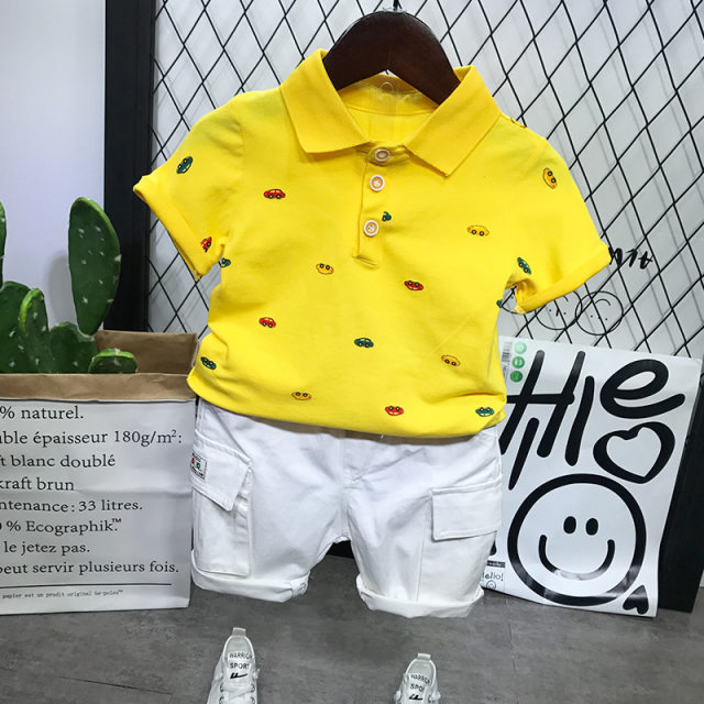 Children's short-sleeved 2022 summer new baby loose and versatile boys ...