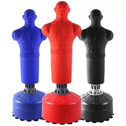 Boxing Punching Bag Silicone Human-Shaped Tumbler Standing Boxing Punching Bag Martial Arts Fitness Equipment Exercise Supplies