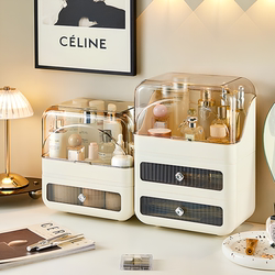 Cosmetic Storage Box Desktop Drawer-Type High-End Dust-Proof Large-Capacity Dressing Table Skin Care Product Storage Box with Lid
