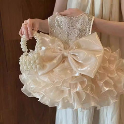 Pet Clothes for Dogs and Cats, Spring and Summer Thin Lace Bowknot Cute Princess Dress, New Lolita Outfit