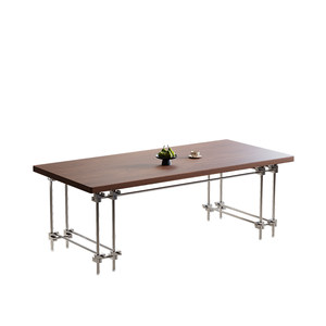 
North American black walnut table gaming table can be DIY customized designer design solid wood desk computer desk elm wood