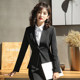 Summer thin suit female college student formal decoration work clothes business interview professional black suit jacket