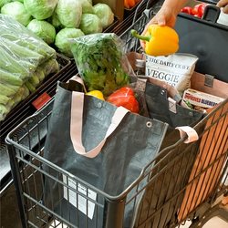 Large-Capacity Supermarket Shopping Bag, Environmentally Friendly Woven Waterproof Simple Combination Home Dirty Clothes Bag, Travel Car Storage Bag