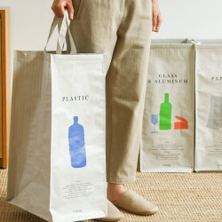 Large-Capacity Eco-Friendly Storage Bag for Organizing Japanese-Style Home Goods, High-Quality Woven Waterproof and Stain-Resistant Laundry Basket for Export