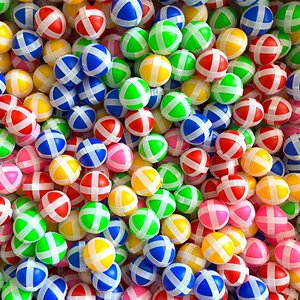 
Children's sticky ball target throwing toy accessories sticky ball dart plate mixed color toy ball parent-child interactive sticky ball