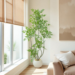 Nantian Bamboo Artificial Green Plant Indoor Large Floor-Standing High-End Light Luxury Potted Decoration Artificial Tree Ornament