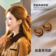 Zhao Lusi's same style Maillard hoop earrings for women 2025 new high-end earrings autumn and winter earrings gold earrings