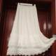 Japanese Mori Girl Literary Girls Niche Design Versatile Lace Elastic Waist Cake Skirt Half-Both Long Skirt