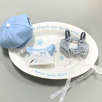 
10cm baby clothes new product 'Blues painter'13cm self-deprecating bear dressing baby clothes cute super cute original spot