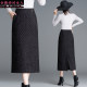 Small fragrance style skirt for women in spring and summer 2025 new high-waist zipper hip skirt mid-length slit straight one-step skirt