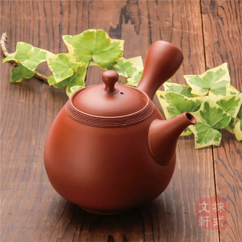 煎茶道具 銅銀作 横手 急須 唐物 茶道具 茶壷 茶壺 朱泥 紫砂 紫泥 