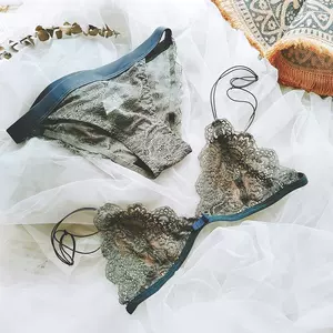 Osemiss - Set: Sheer Lace Bra + Panties
