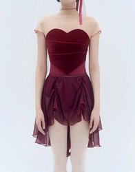 Ballet Dance Costume for Women, Adult Dance Exam Costume, High-Cut Gymnastics Suit, Aerial Ballet Body Suit