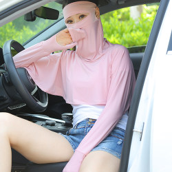 Sun protection clothing, UV protection mask and shawl all in one