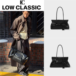 Authentic Korean Low Classic Flip-Top Black Tote Bag 26 New Haricot Bag Handbag Shoulder Bag for Women
