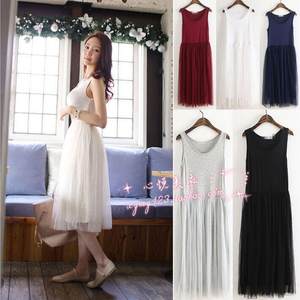 Spring and summer Fresh Fresh Moderle Lacey Dress Various Bottom Skirt Skidine Skirt High -waisted Gauze Skirt