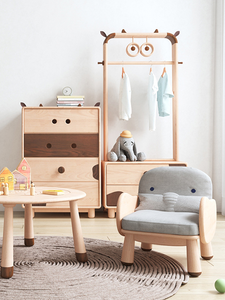 木匠生活小飞象儿童沙发单人位宝宝小沙发
