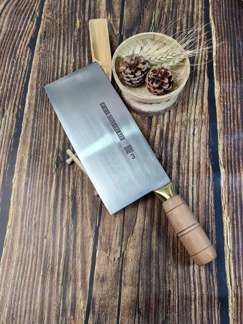 Chen Zhiji kitchen knife Hong Kong purchasing wooden handle stainless steel household knife shredding butcher knife Chinese special sharp kitchen knife