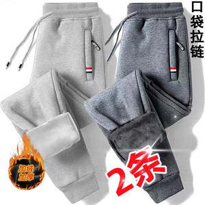 Men's dry -through labor pants men's loose wear, wear, dirt -resistant construction site work pants and pants in autumn and winter plus velvet thickening
