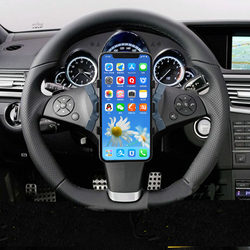 Car steering wheel mobile phone holder car navigation