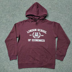 Spring, Autumn and Winter Thin/Velvet-Lined London School of Economics and Political Science Loose-Fitting Casual Hooded Lse Sweatshirt for Men and Women