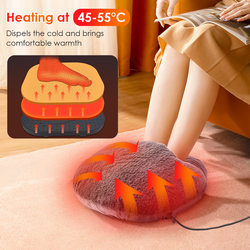 Cross-border new product electric foot warmer in winter removable and washable home dormitory foot warmer artifact USB foot warmer foot warmer