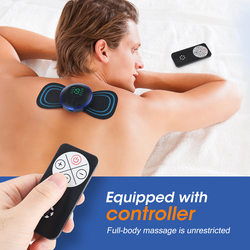 Cross-border mini meridian massager smart shoulder and neck massager EMS pulse cervical massage patch whole body physiotherapy device